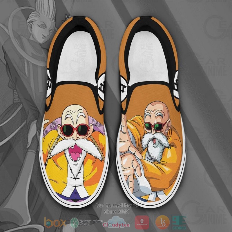 Master Roshi Dragon Ball Anime Slip On Shoes
