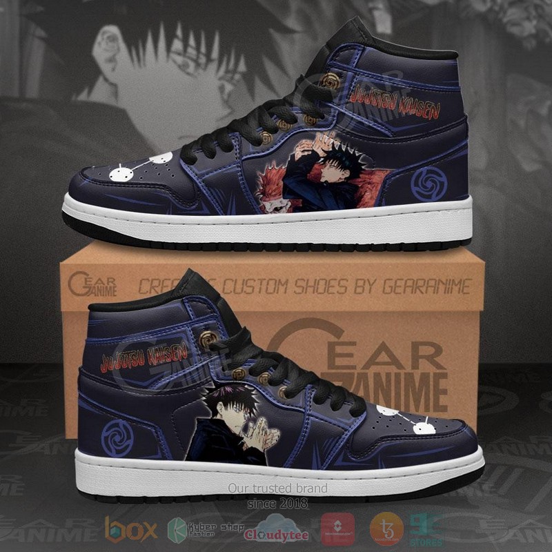 Megumi Fushiguro Jujutsu Kaisen Anime Air Jordan high top Sneaker Shoes 9 Megumi Fushiguro Jujutsu Kaisen Anime Air Jordan high top shoes