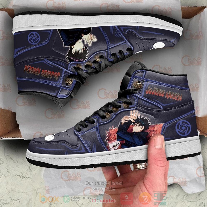 Megumi Fushiguro Jujutsu Kaisen Anime Air Jordan high top Sneaker Shoes 2 Megumi Fushiguro Jujutsu Kaisen Anime Air Jordan high top shoes 1