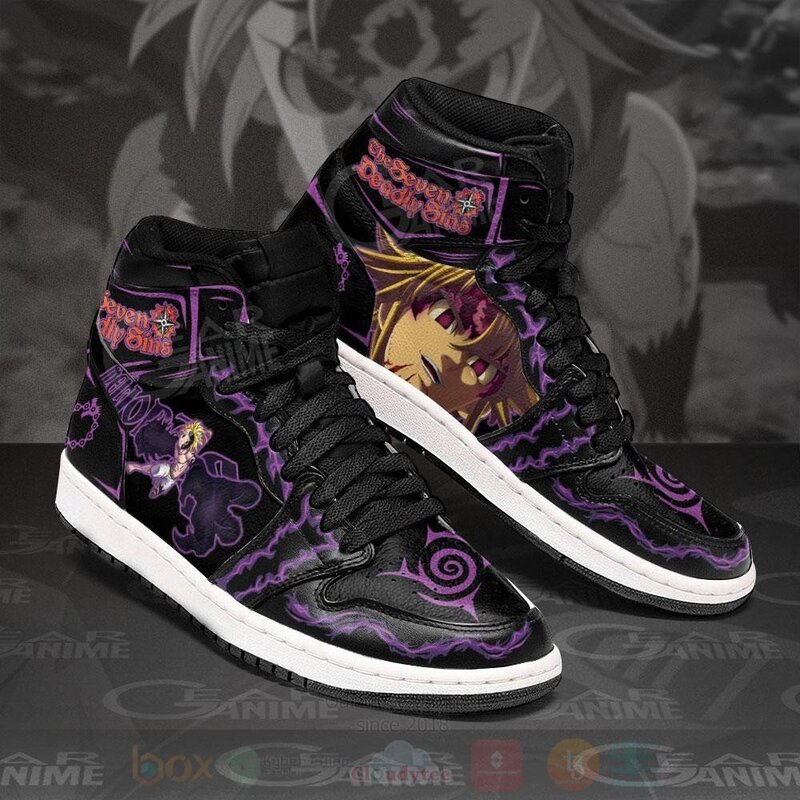 BEST Meliodas Demon Seven Deadly Sins Anime Air Jordan 1 Retro High 3 Meliodas Demon Seven Deadly Sins Anime Air Jordan High Top Shoes 1 2