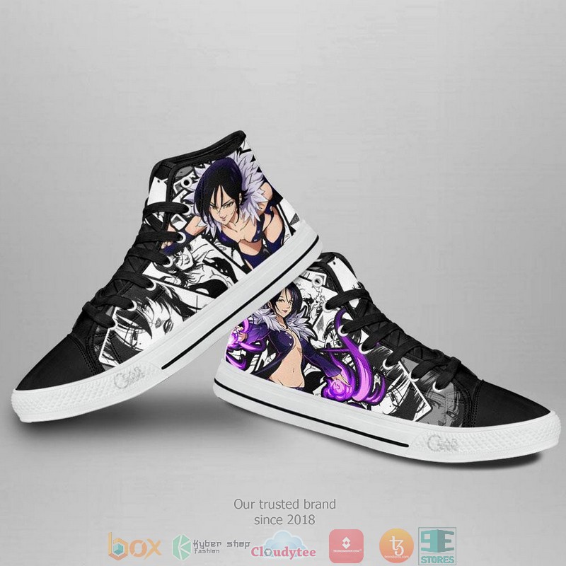 Merlin Seven Deadly Sins High Top Canvas Shoes 3 Merlin Seven Deadly Sins High Top Canvas Shoes 1 2