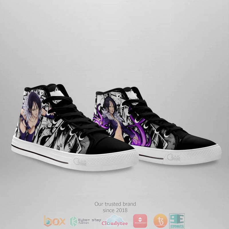 Merlin Seven Deadly Sins High Top Canvas Shoes 4 Merlin Seven Deadly Sins High Top Canvas Shoes 1 2 3