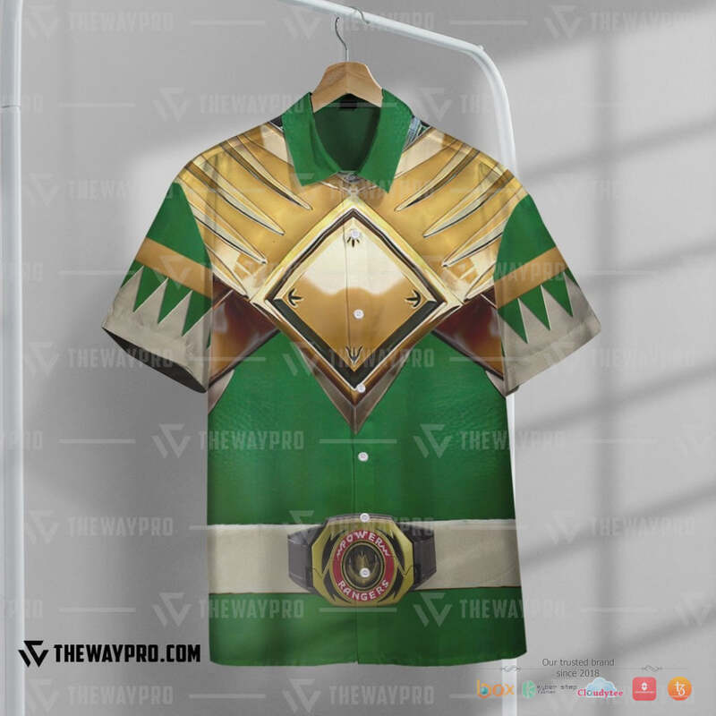 Mighty Morphin Power Rangers Green Ranger Hawaiian shirt 7 Mighty Morphin Power Rangers Green Ranger Hawaiian shirt