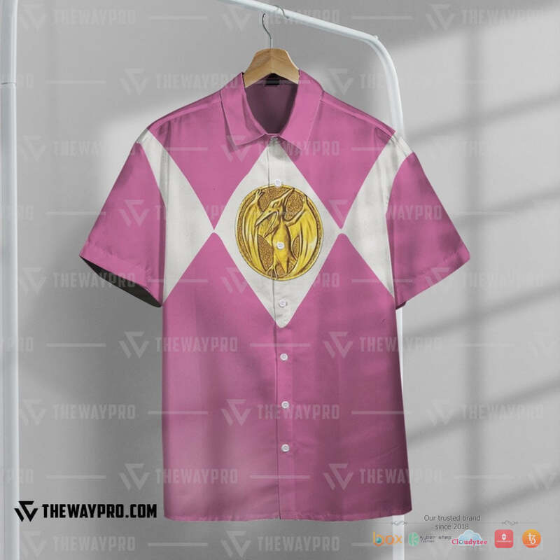 Mighty Morphin Power Rangers Pink Ranger Hawaiian shirt