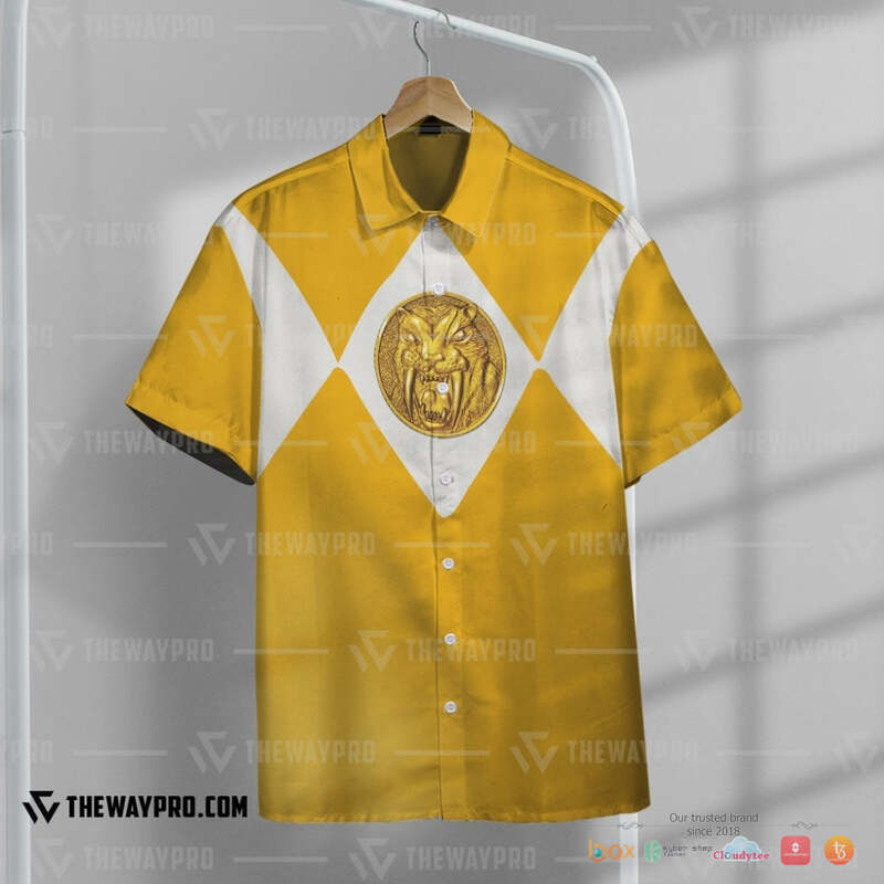 Mighty Morphin Power Rangers Yellow Ranger Hawaiian shirt 6 Mighty Morphin Power Rangers Yellow Ranger Hawaiian shirt