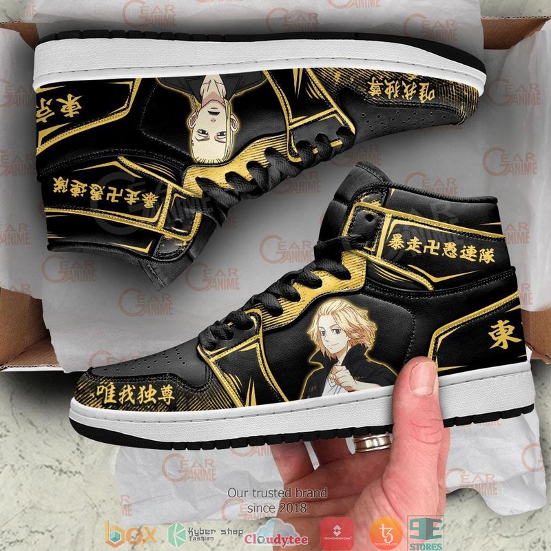 Mikey and Draken Anime Tokyo Revengers Air Jordan High top shoes 1