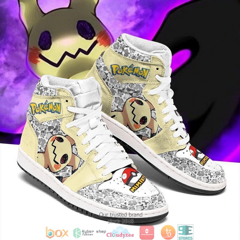 Mimikyu Anime Pokemon Air Jordan High Top Shoes 1