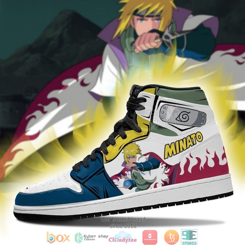 Minato Namikaze Symbol Costume Anime Air Jordan High Top Shoes 3 Minato Namikaze Symbol Costume Anime Air Jordan High Top Shoes 1 2