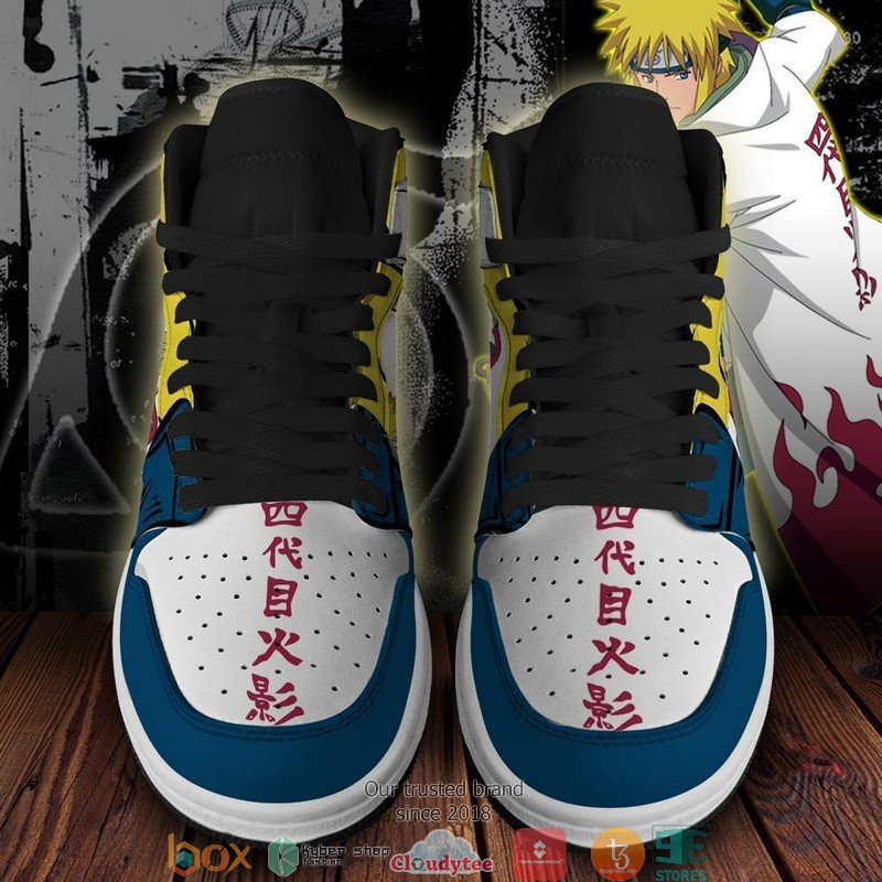 Minato Namikaze Symbol Costume Anime Air Jordan High Top Shoes 4 Minato Namikaze Symbol Costume Anime Air Jordan High Top Shoes 1 2 3