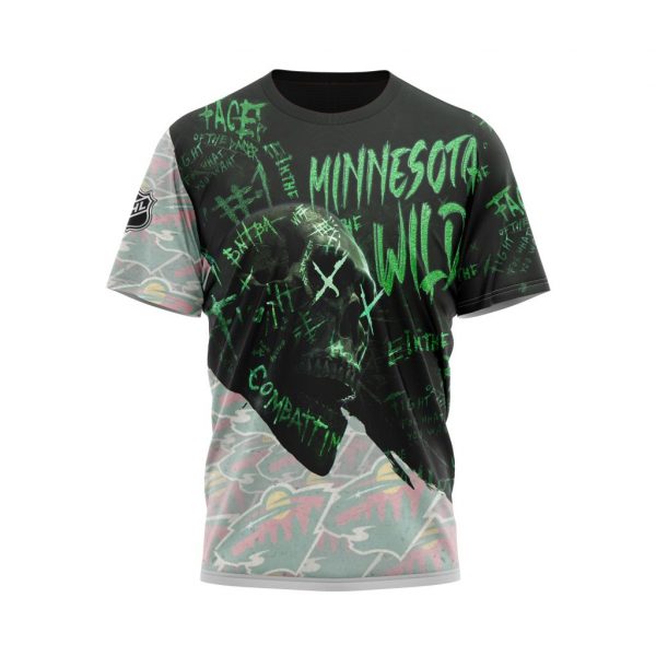 Minnesota Wild Personalized NHL Skull Style 3d shirt hoodie 1 2 3 4 5