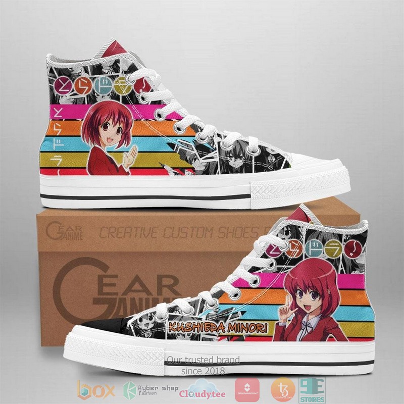 Minori Kushieda Toradora High Top Canvas Shoes