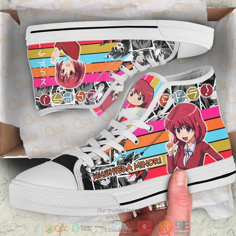 Minori Kushieda Toradora High Top Canvas Shoes 1
