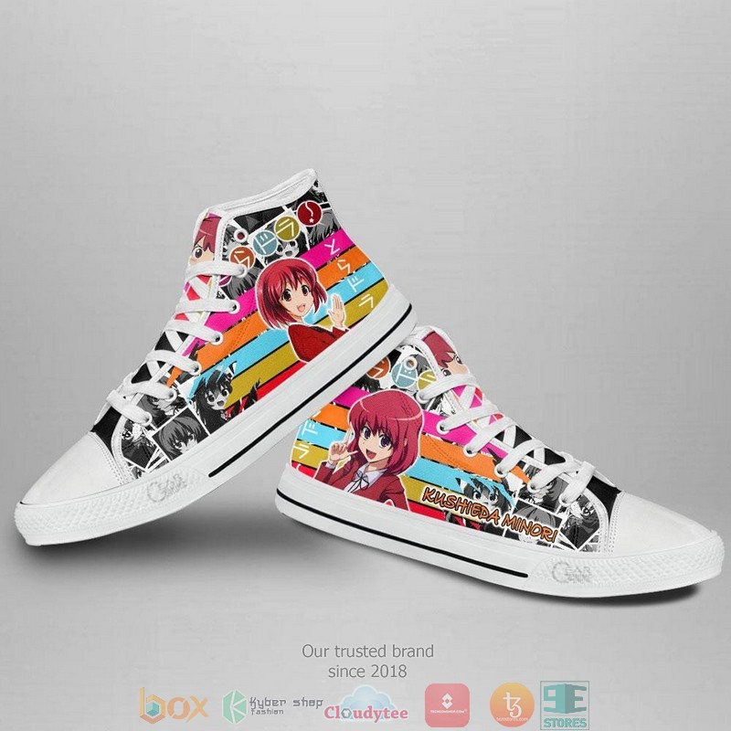Minori Kushieda Toradora High Top Canvas Shoes 1 2 3