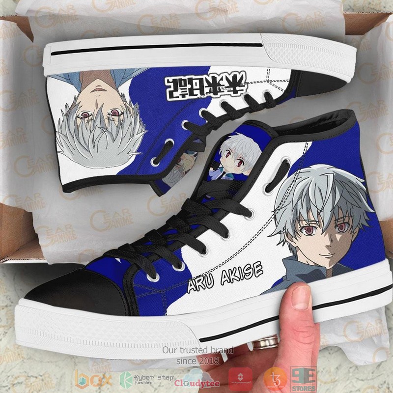 Mirai Nikki The Future Diary Aru Akise High Top Canvas Shoes 2 Mirai Nikki The Future Diary Aru Akise High Top Canvas Shoes 1