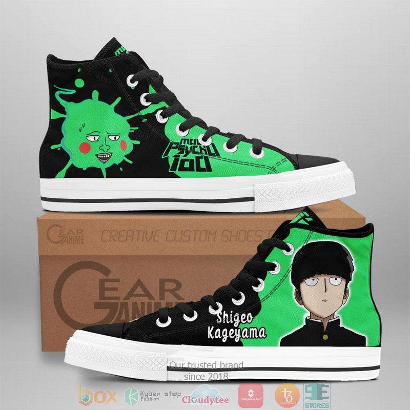 Mob Psycho 100 Shigeo Kageyama High Top Canvas Shoes