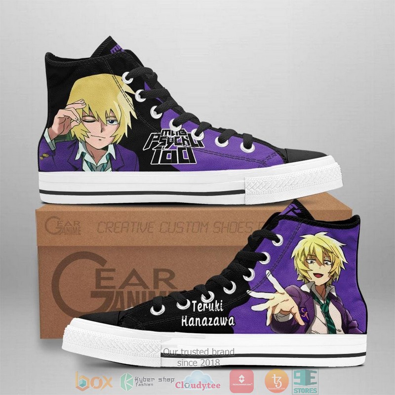 Mob Psycho 100 Teruki Hanazawa High Top Canvas Shoes