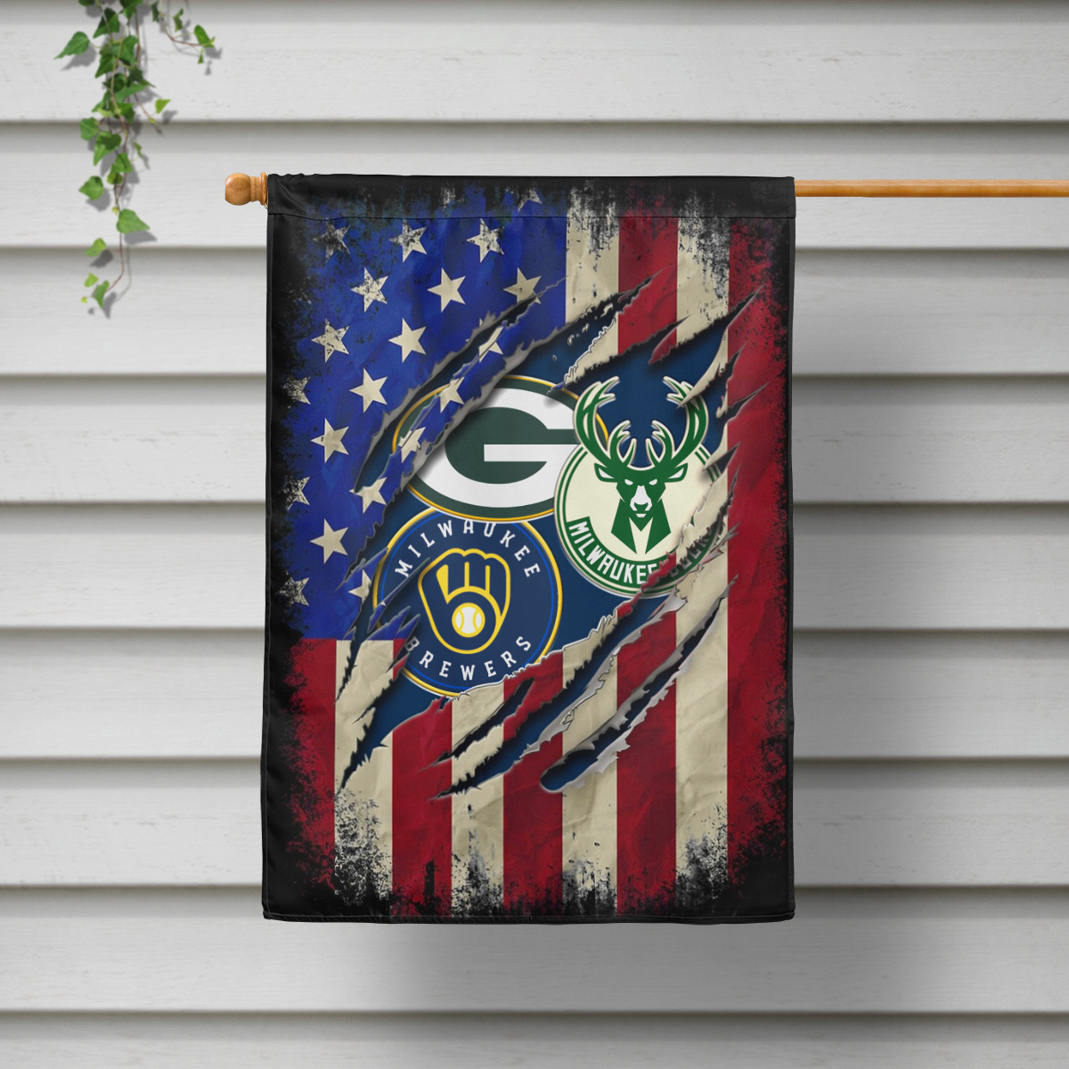 NFL Green Bay Packers Milwaukee Brewers Milwaukee Bucks Garden Flag 3 Mockup04 copy 20