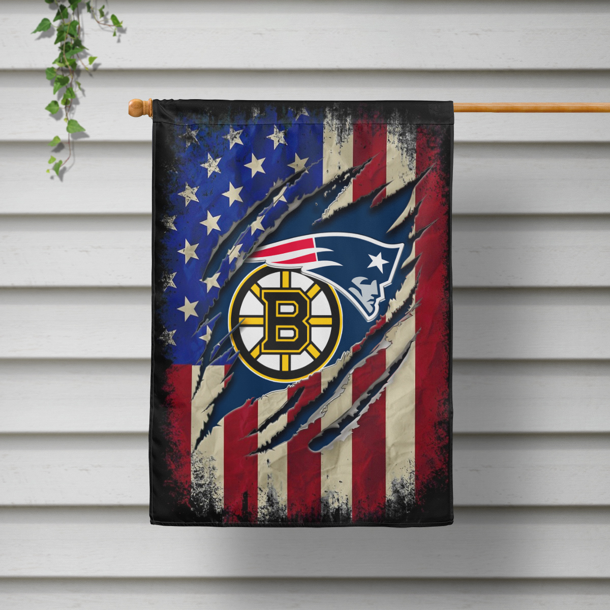 NFL New England Patriots Boston bruins Garden Flag 5 Mockup04 copy 7