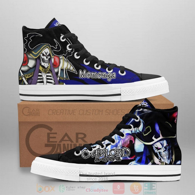 Momonga Overlord Anime Canvas High Top Shoes