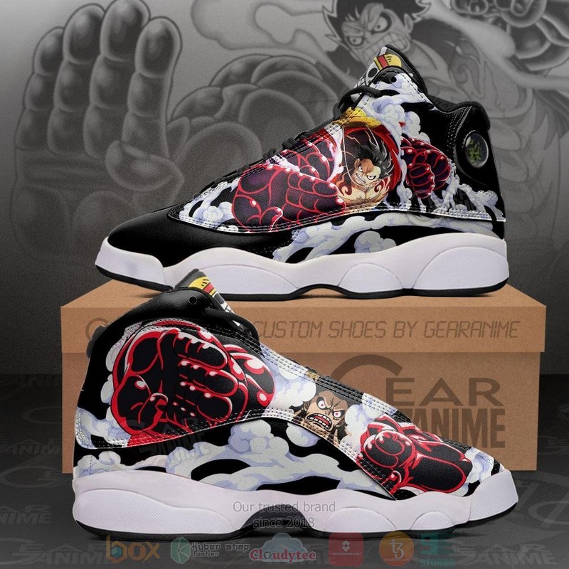 Monkey D Luffy Gear 4 Anime One Piece Air Jordan 13 Sneaker Shoes 9 Monkey D Luffy Gear 4 Anime One Piece Air Jordan 13 Shoes
