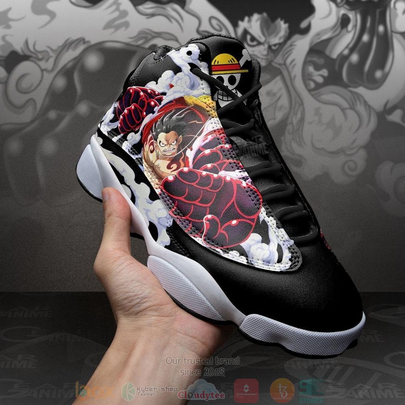 Monkey D Luffy Gear 4 Anime One Piece Air Jordan 13 Sneaker Shoes 4 Monkey D Luffy Gear 4 Anime One Piece Air Jordan 13 Shoes 1 2 3
