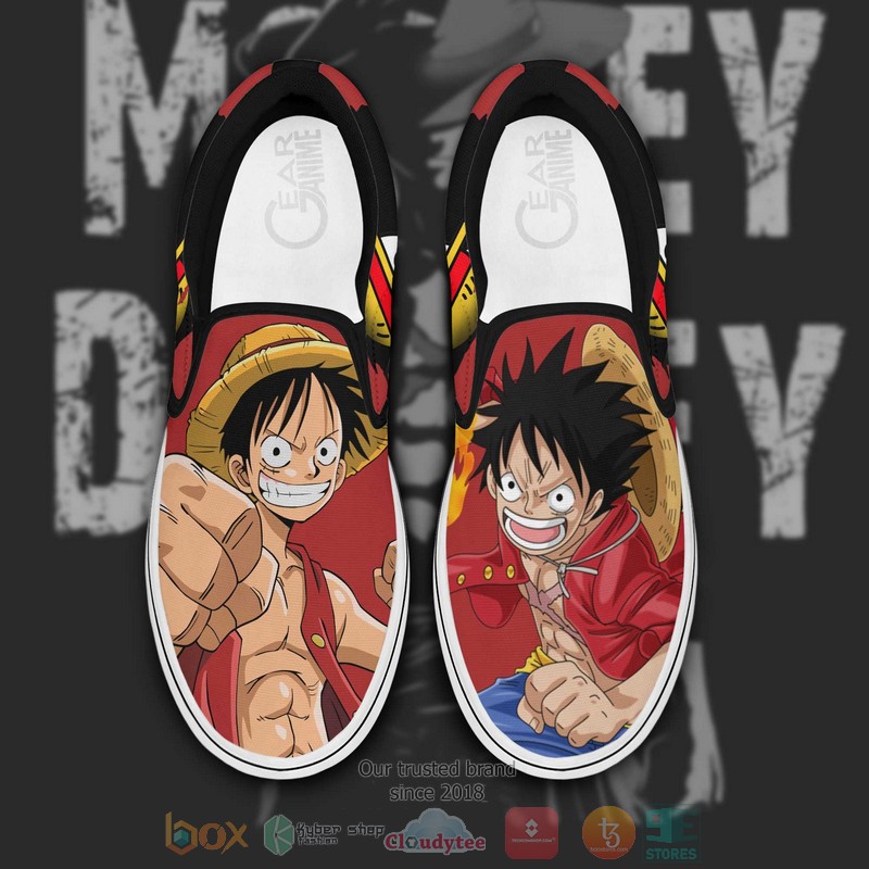 Monkey D Luffy One Piece Anime Slip On Shoes