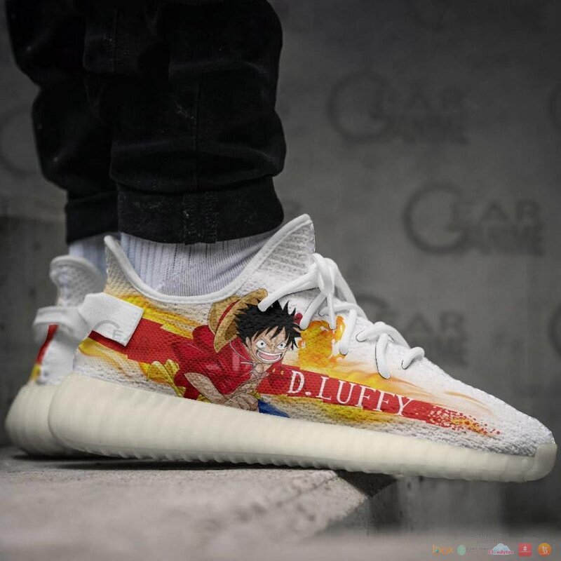 Monkey D Luffy One Piece Anime yeezy shoes 5 Monkey D Luffy One Piece Anime yeezy sneaker 1 2 3 4