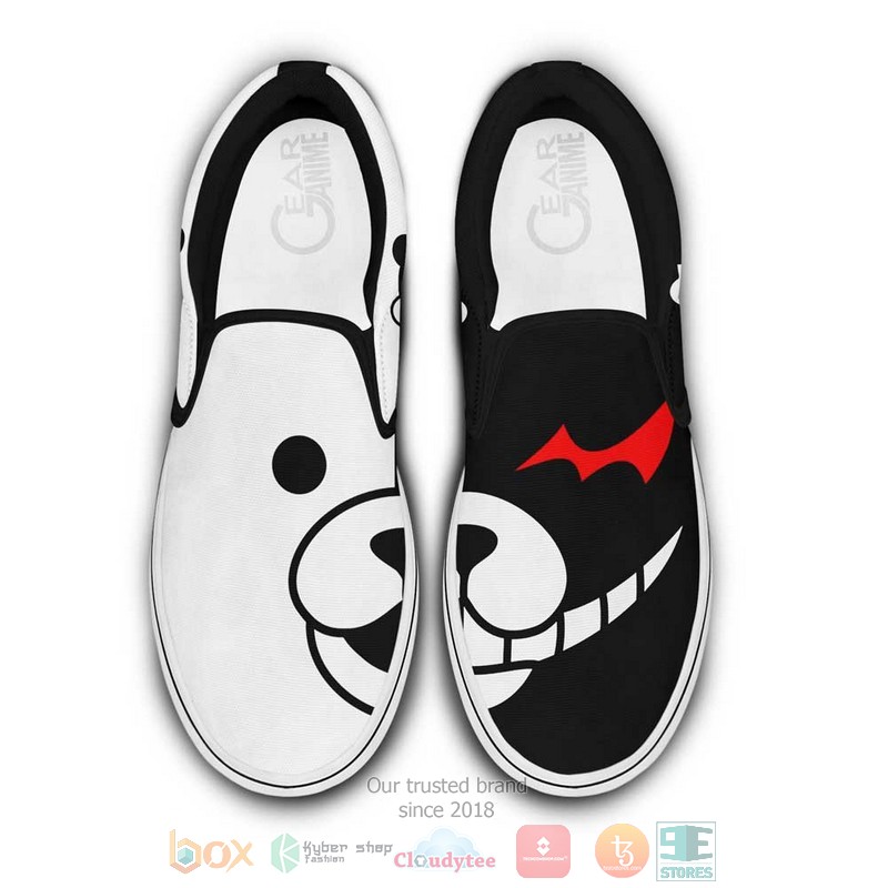 Monokuma Anime Danganronpa Slip On Shoes