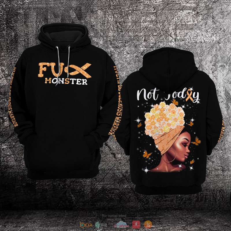 Monster Multiple Sclerosis Awareness full print 3D hoodie 1 Monster Multiple Sclerosis Awareness 3D hoodie