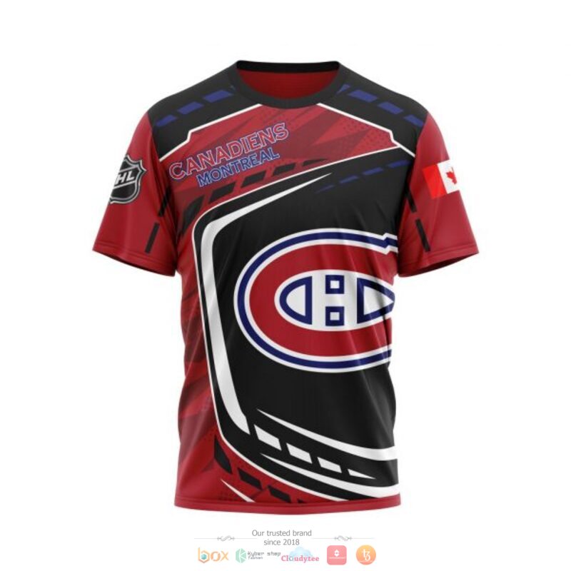 Montreal Canadiens NHL black red full print 3D shirt, hoodie 8 Montreal Canadiens NHL black red 3D shirt hoodie 1 2 3 4 5 6 7