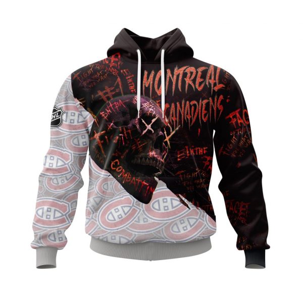 Montreal Canadiens Personalized NHL Skull Style 3d shirt hoodie