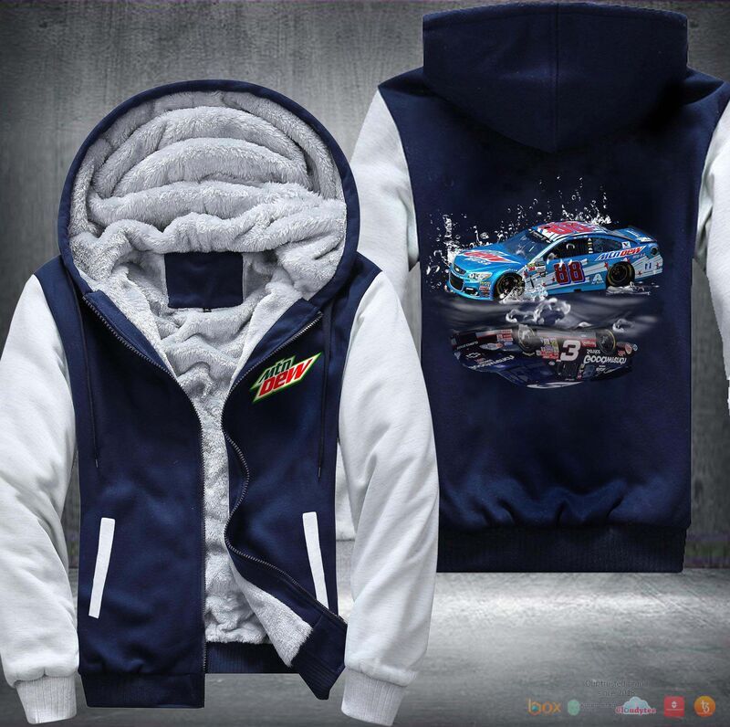 Mountain Dew Racing Fleece Hoodie Jacket 2 Mountain Dew Racing Fleece Hoodie Jacket 1