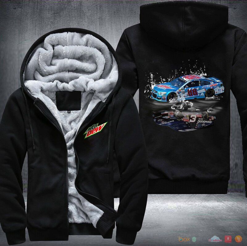 Mountain Dew Racing Fleece Hoodie Jacket 4 Mountain Dew Racing Fleece Hoodie Jacket 1 2 3