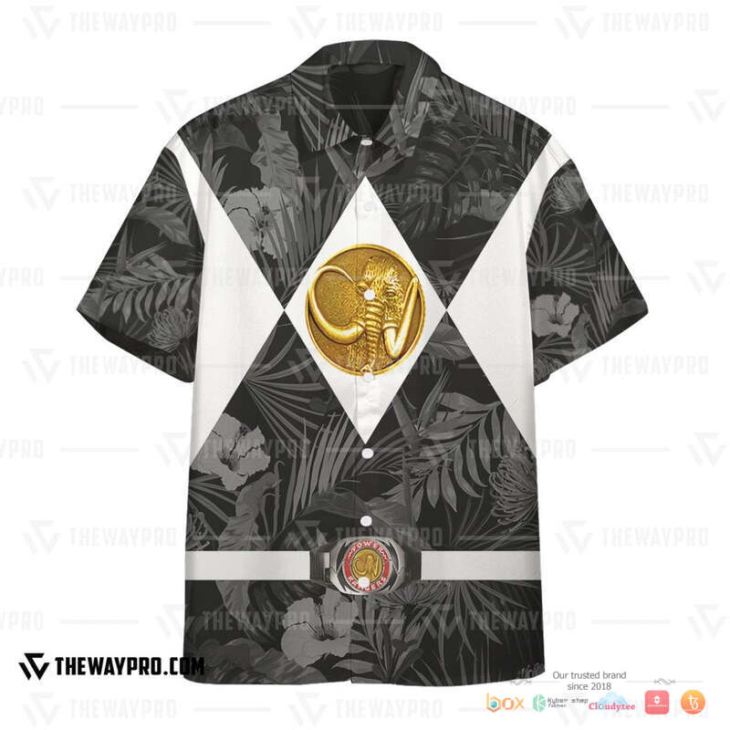 Movie Mighty Morphin Black Power Rangers Tropical Hawaiian Shirt 2 Movie Mighty Morphin Black Power Rangers Tropical Hawaiian Shirt 1