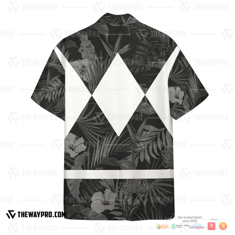 Movie Mighty Morphin Black Power Rangers Tropical Hawaiian Shirt 3 Movie Mighty Morphin Black Power Rangers Tropical Hawaiian Shirt 1 2