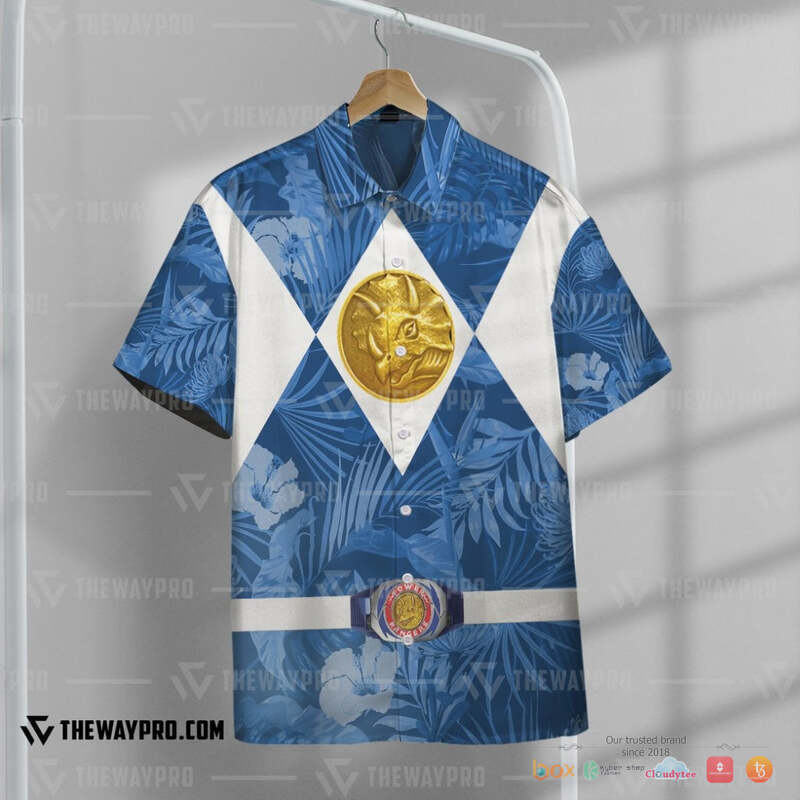 Movie Mighty Morphin Blue Power Rangers Tropical Hawaiian Shirt 1 Movie Mighty Morphin Blue Power Rangers Tropical Hawaiian Shirt