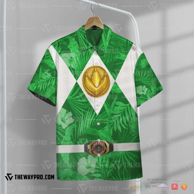 Movie Mighty Morphin Green Power Rangers Tropical Hawaiian Shirt 6 Movie Mighty Morphin Green Power Rangers Tropical Hawaiian Shirt