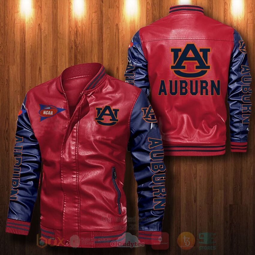 BEST NCAA Auburn tigers All Over Print Leather Bomber Jacket 3 NCAA Auburn tigers Leather Bomber Jacket 1 2 3 4