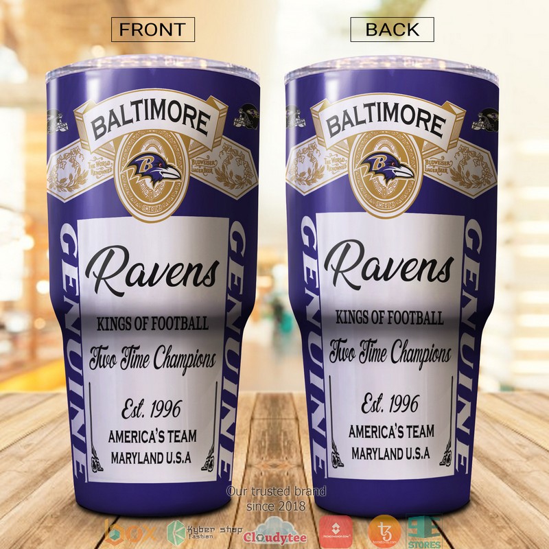 NFL Baltimore Ravens Budweiser Tumbler