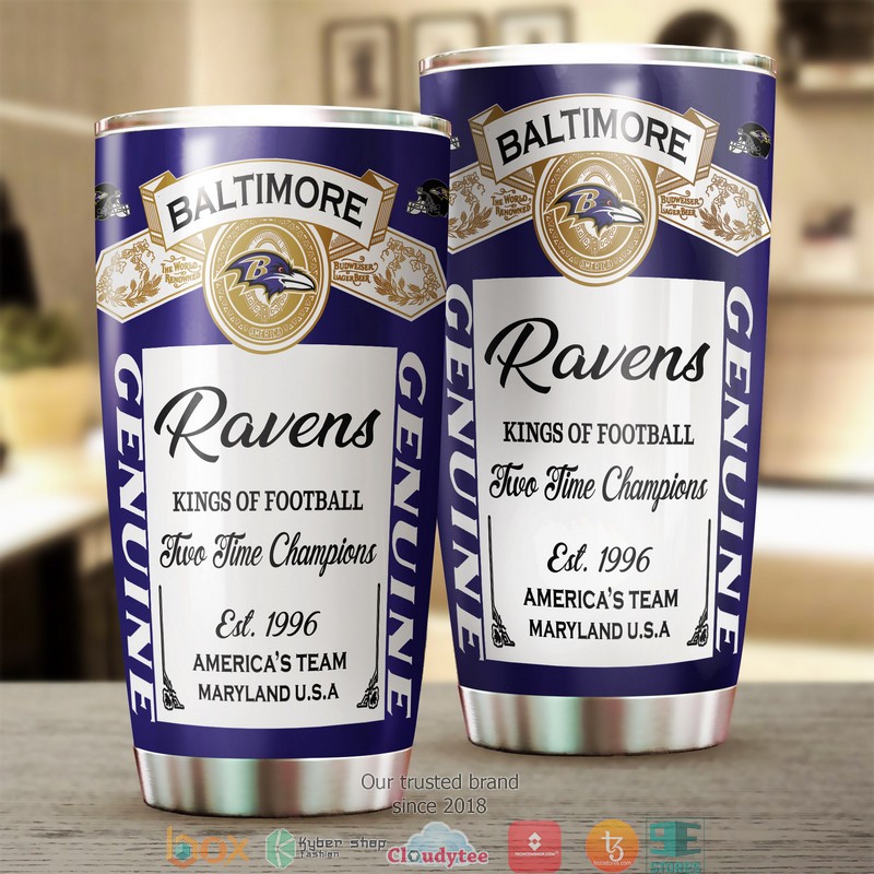 NFL Baltimore Ravens Budweiser Tumbler 3 NFL Baltimore Ravens Budweiser Tumbler 1 2