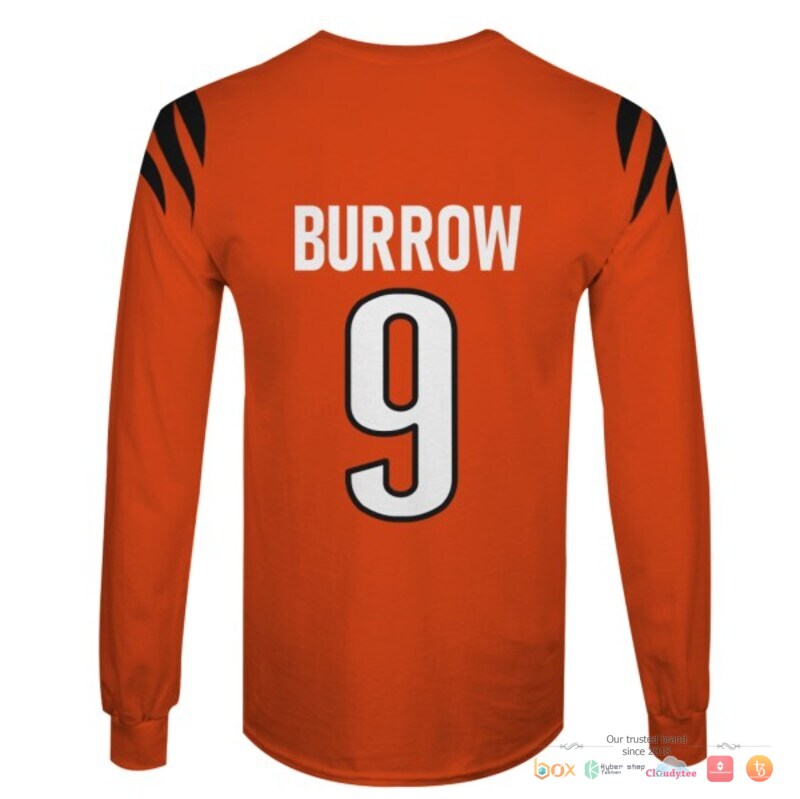 NFL Burrow 9 Cincinnati Bengals 3d shirt hoodie 1 2 3 4 5