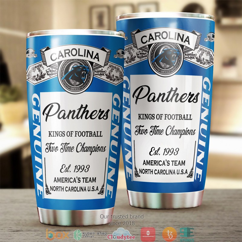 NFL Carolina Panthers Budweiser Tumbler 3 NFL Carolina Panthers Budweiser Tumbler 1 2