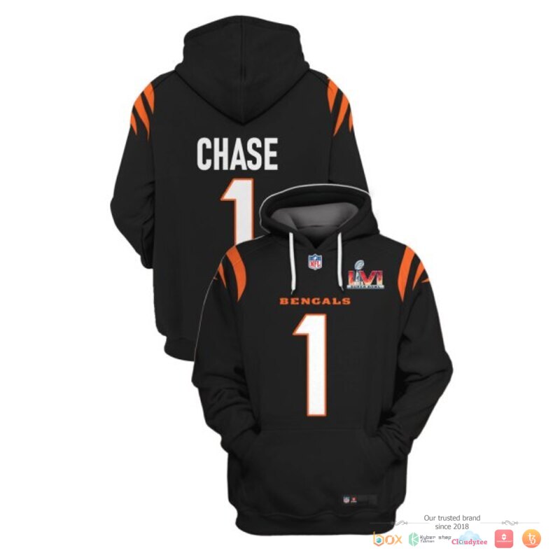 NFL Chase 1 Cincinnati Bengals Black 3d shirt, hoodie 16 NFL Chase 1 Cincinnati Bengals Black 3d shirt hoodie