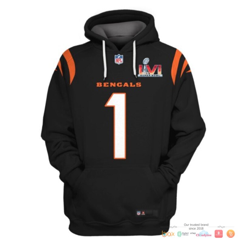 NFL Chase 1 Cincinnati Bengals Black 3d shirt, hoodie 3 NFL Chase 1 Cincinnati Bengals Black 3d shirt hoodie 1 2
