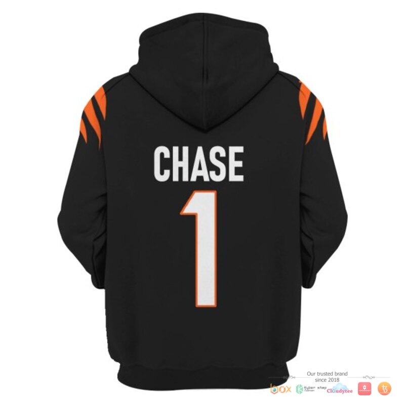 NFL Chase 1 Cincinnati Bengals Black 3d shirt, hoodie 4 NFL Chase 1 Cincinnati Bengals Black 3d shirt hoodie 1 2 3