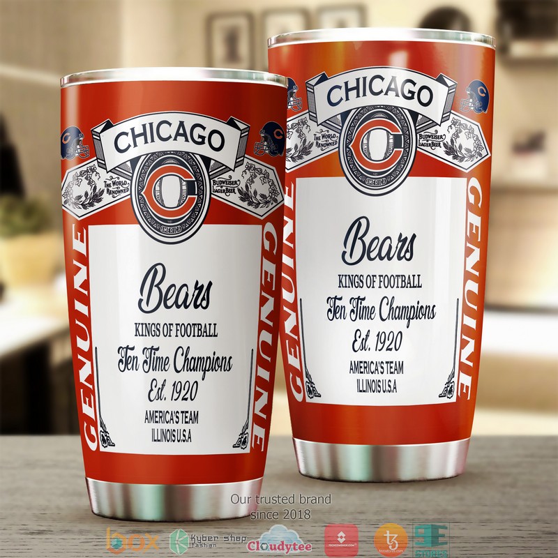 NFL Chicago Bears Budweiser Tumbler 2 NFL Chicago Bears Budweiser Tumbler 1