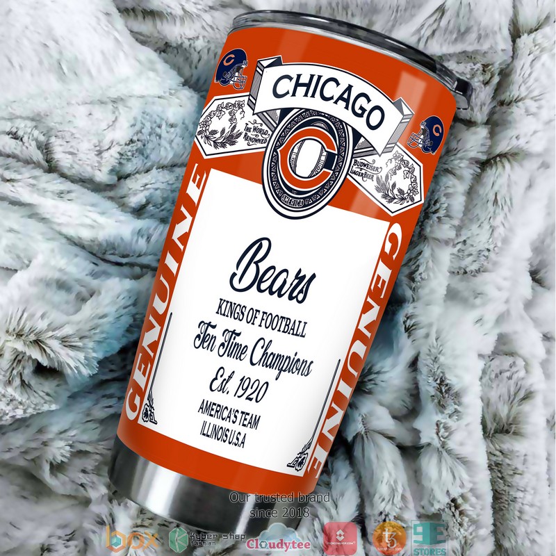 NFL Chicago Bears Budweiser Tumbler 3 NFL Chicago Bears Budweiser Tumbler 1 2