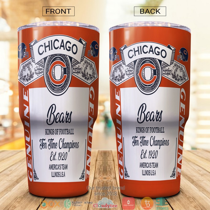 NFL Chicago Bears Budweiser Tumbler 5 NFL Chicago Bears Budweiser Tumbler 1 2 3 4
