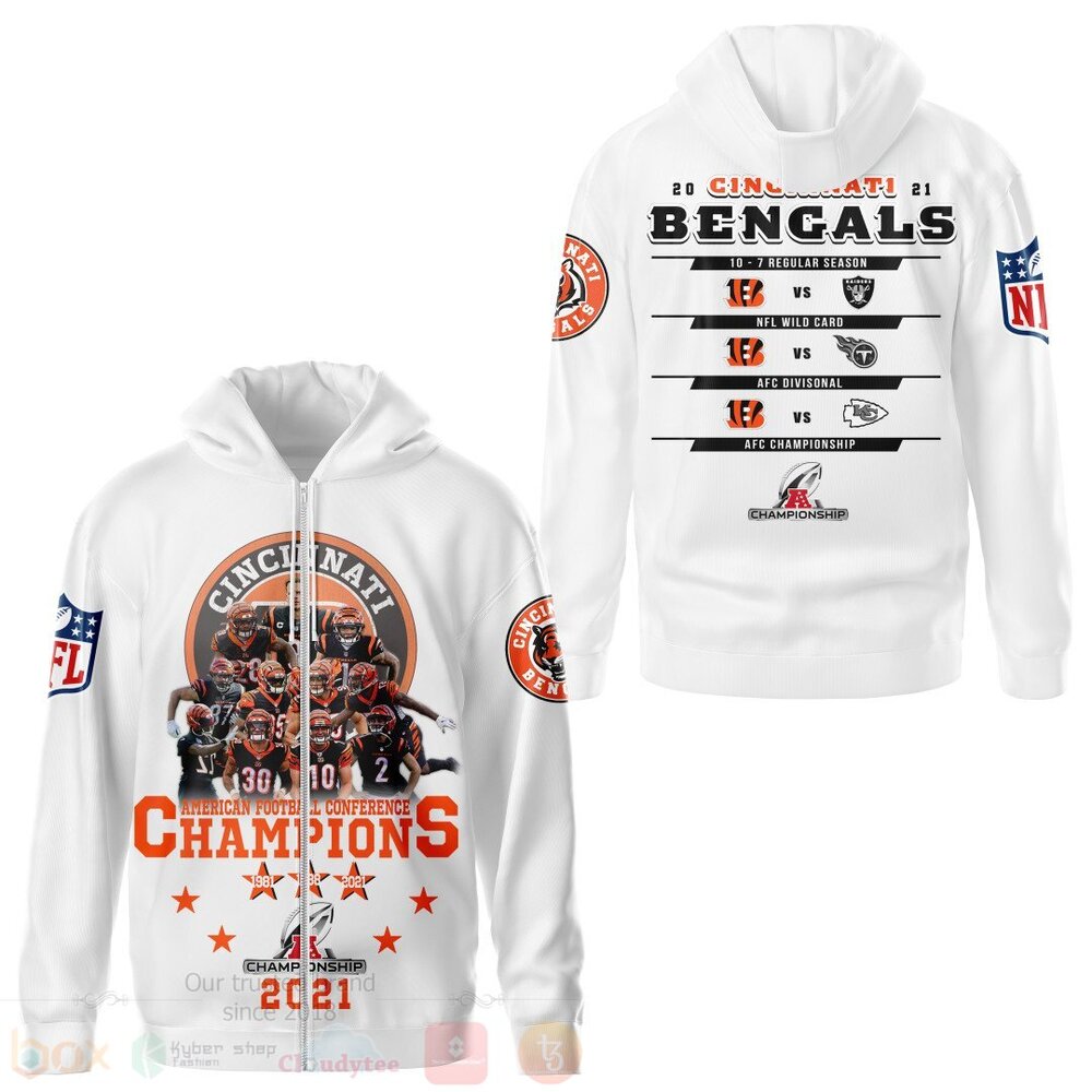 BEST NFL Cincinnati Bengals 2021 All Over Print Hoodie, T-Shirt 3 NFL Cincinnati Bengals 2021 3D Hoodie Shirt 1 2