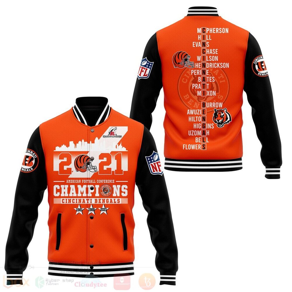NFL Cincinnati Bengals 2021 Baseball Jacket